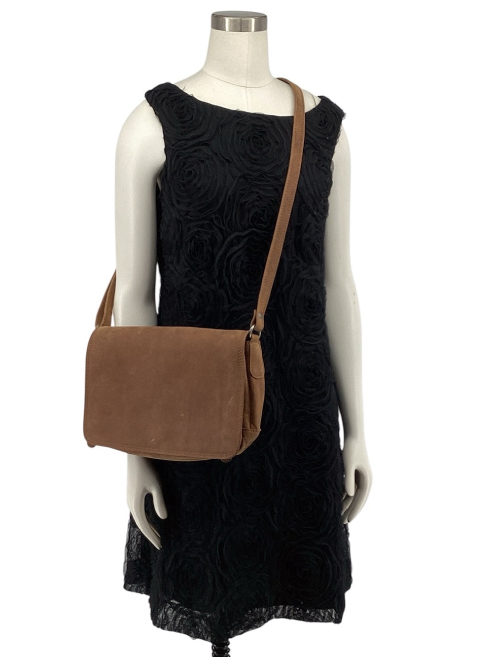 🍄 Classic Brown Leather Crossbody Bag